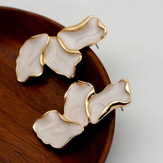 Perlen-Blume Blütenblatt Ohrringe