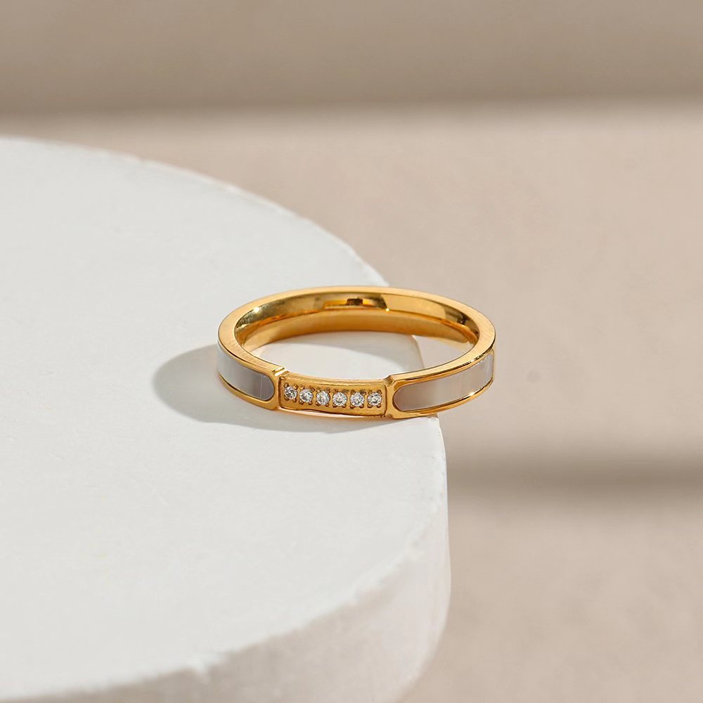Gabrielle Diamant Imitat Goldring