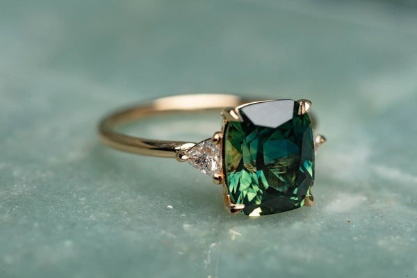Vintage-Inspiriert Grün Edelstein-Ring | Gold