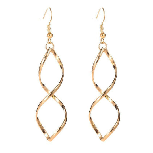 Spirale Hängeohrringe | Gold